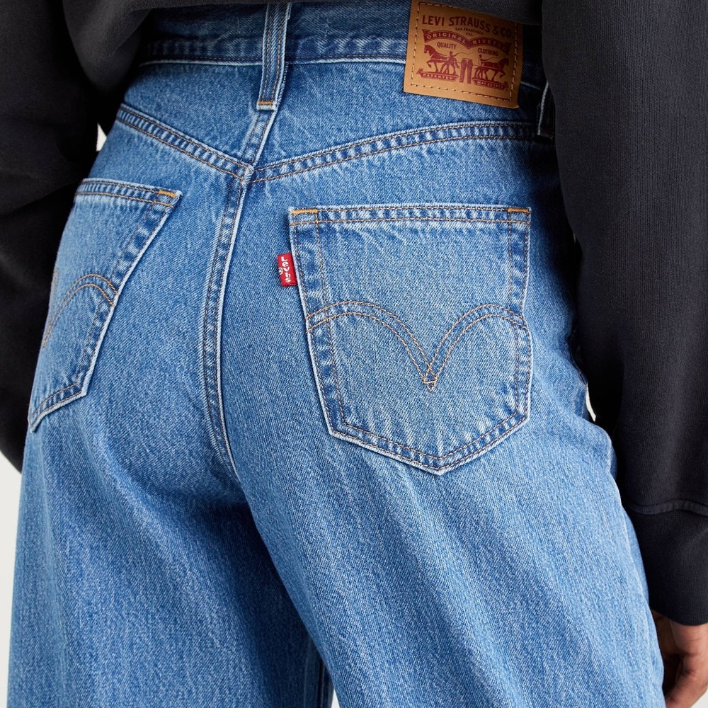 Levi's, High-Waisted Straight Leg Jeans